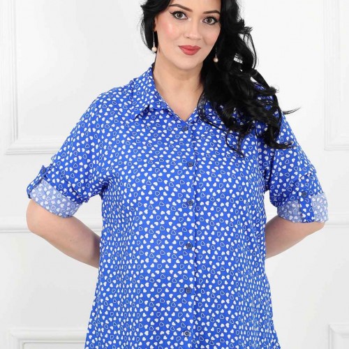 182998 TOPTAN DESENLİ GÖMLEK toptan bayan giyim