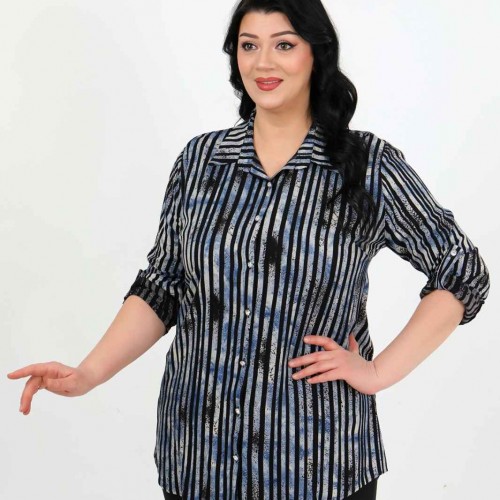 183000 TOPTAN DESENLİ GÖMLEK toptan bayan giyim