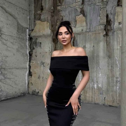 183470 TOPTAN SİYAH ABİYE toptan bayan giyim