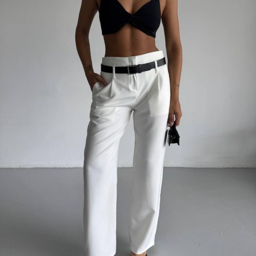 183759 TOPTAN BEYAZ PANTOLON toptan bayan giyim