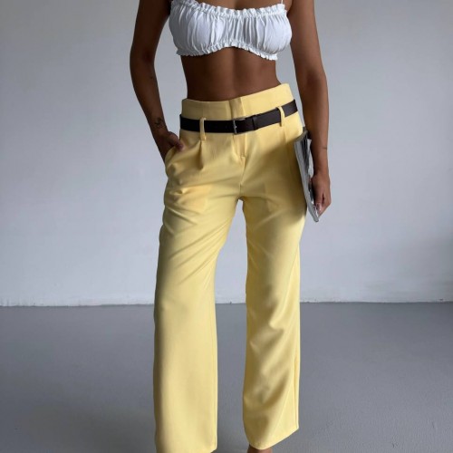 183760 TOPTAN SARI PANTOLON toptan bayan giyim