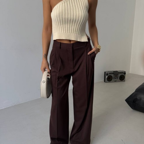 183806 TOPTAN BEJ BLUZ toptan bayan giyim