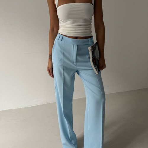 183838 TOPTAN BEBE MAVİ PANTOLON toptan bayan giyim