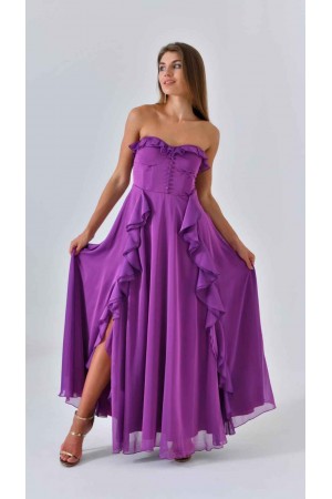 200001 purple Evening dress