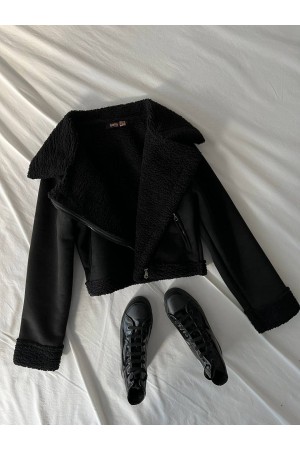 200143 أسود معطف