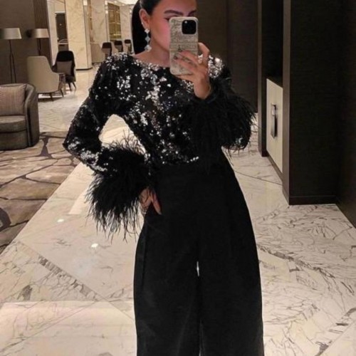 200325 TOPTAN SİYAH TULUM toptan bayan giyim