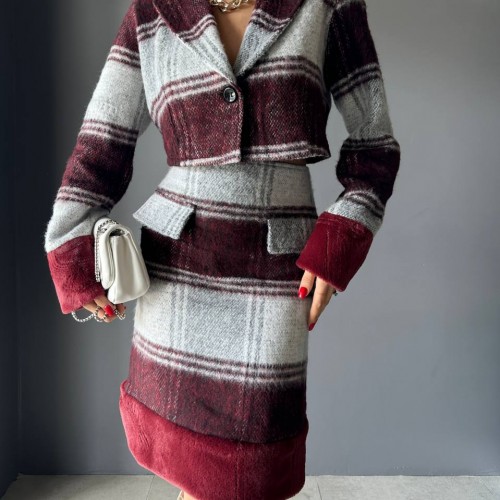 200353 TOPTAN SİYAH ETEK TAKIM toptan bayan giyim