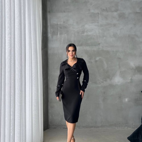 200388 TOPTAN SİYAH ELBİSE 200388 TOPTAN SİYAH ELBİSE toptan bayan giyim