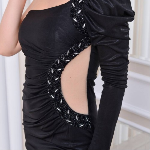 200400 TOPTAN SİYAH ABİYE toptan bayan giyim