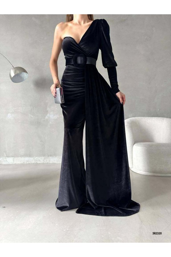 200440 أسود فستان المساء