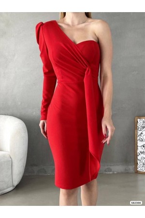 200458 أحمر فستان المساء