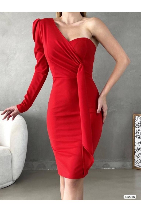 200458 червоний Вечірня сукня