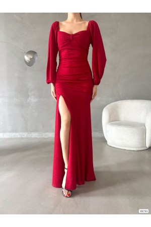 200464 красный Вечернее платье