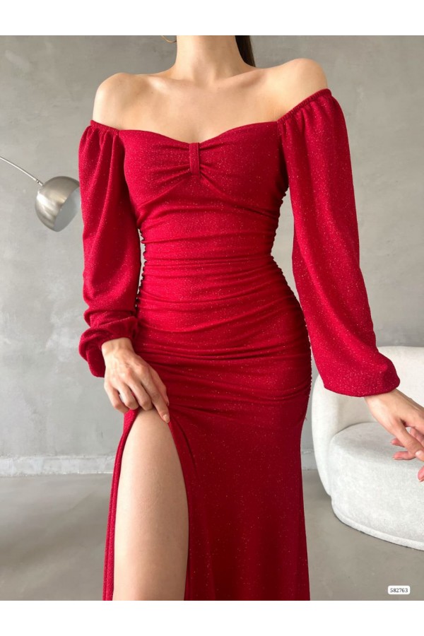 200464 red Evening dress