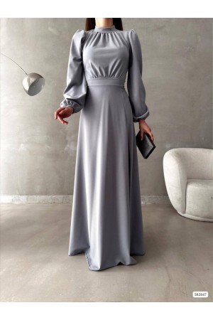 200467 Серый Вечернее платье