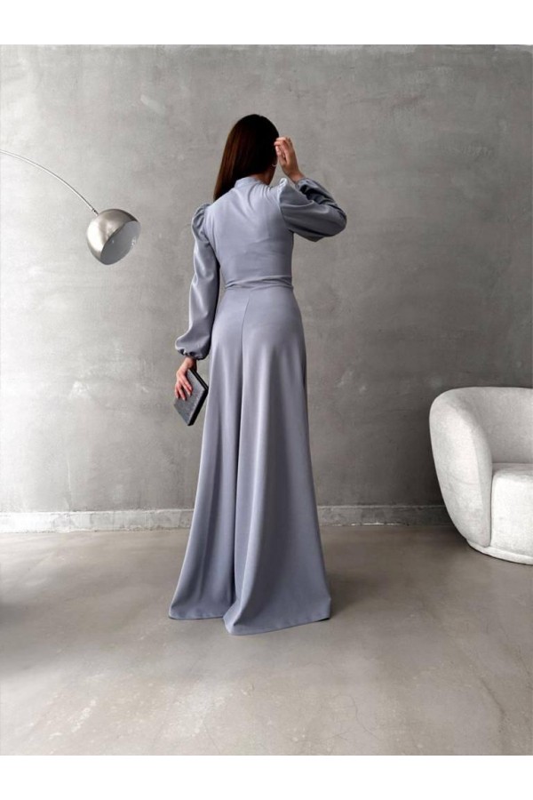 200467 Серый Вечернее платье