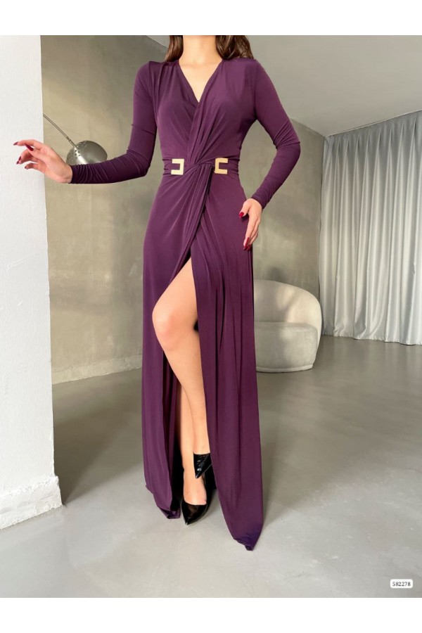 200489 фиолетовый Вечернее платье