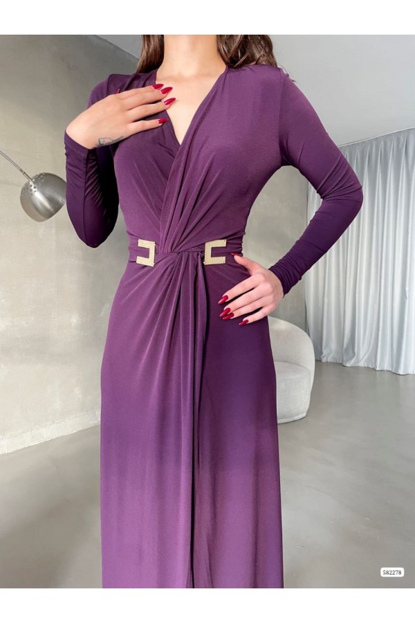 200489 purple Evening dress