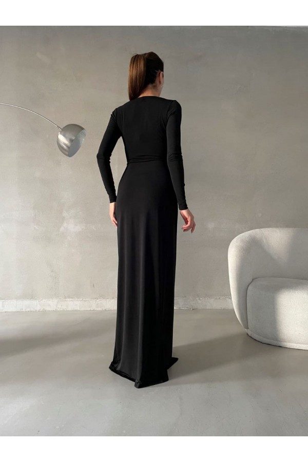 200490 чорний Вечірня сукня