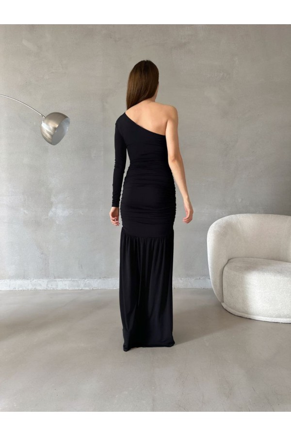 200512 أسود فستان المساء