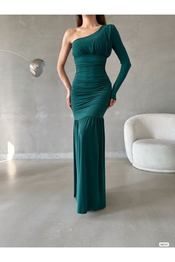 200514 Emerald Green Evening dress
