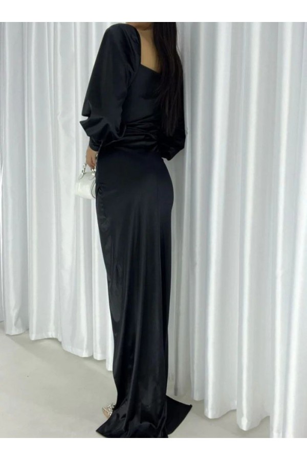 200529 черный Вечернее платье