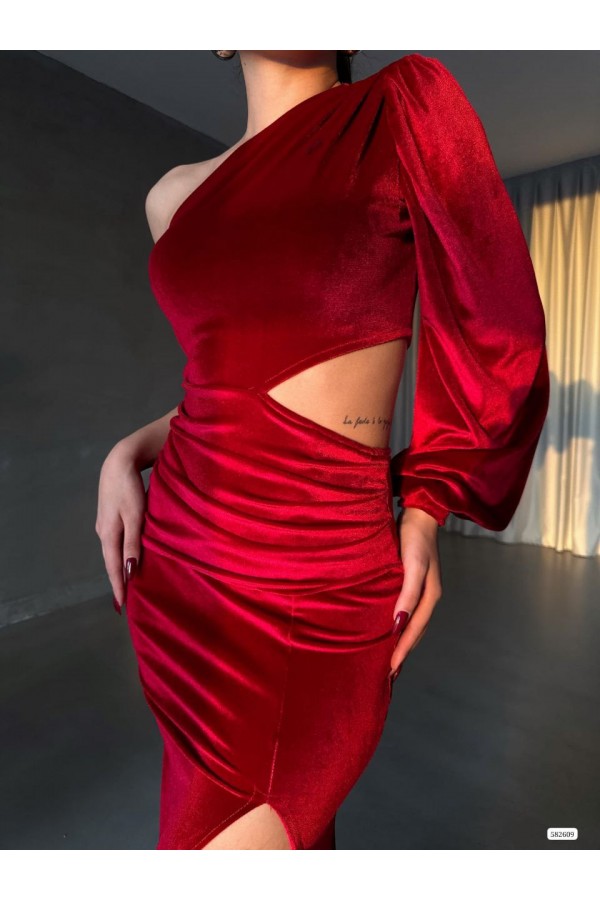 200542 красный Вечернее платье