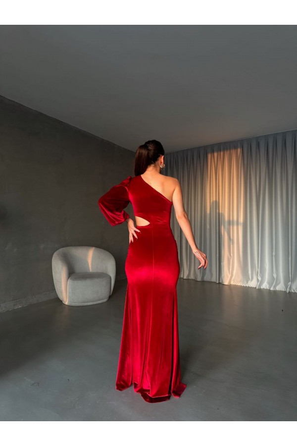 200542 красный Вечернее платье