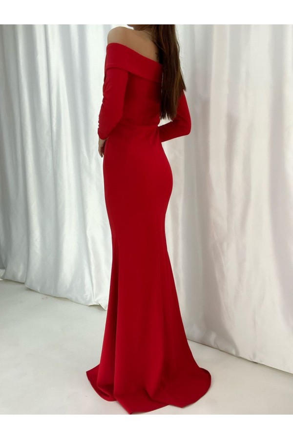 200547 красный Вечернее платье