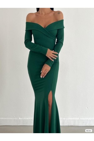 200548 Emerald Green Evening dress