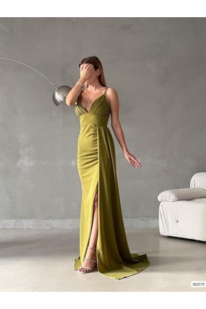 200557 GREEN Evening dress