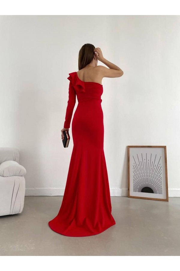 200571 أحمر فستان المساء