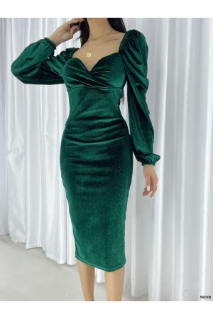 200592 Emerald Green Evening dress