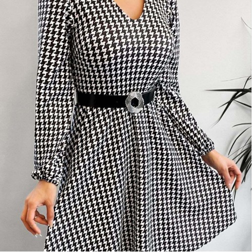 200594 TOPTAN KAZAYAĞI ELBİSE toptan bayan giyim