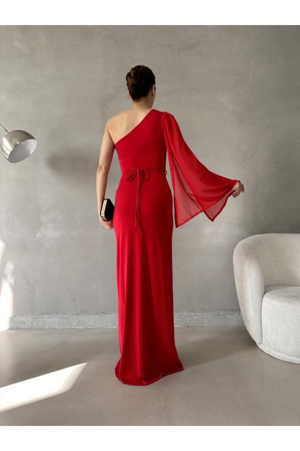 200649 red Evening dress
