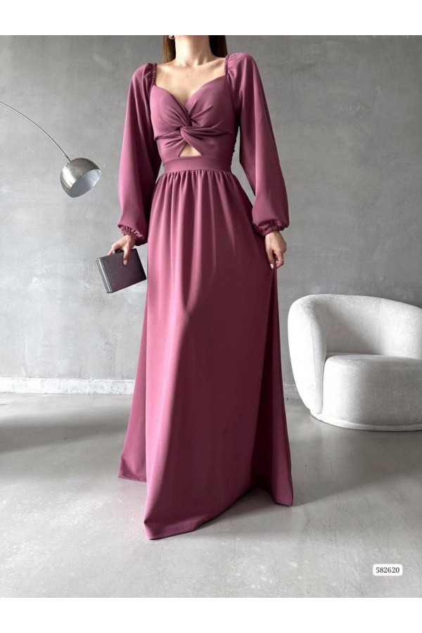 200666 dried rose Evening dress