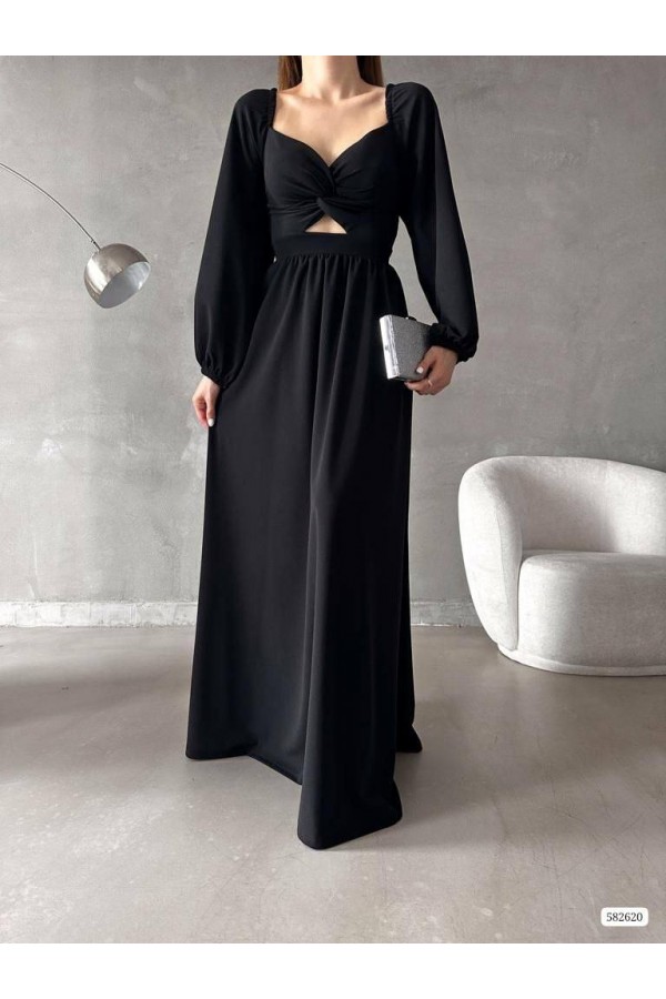 200669 чорний Вечірня сукня
