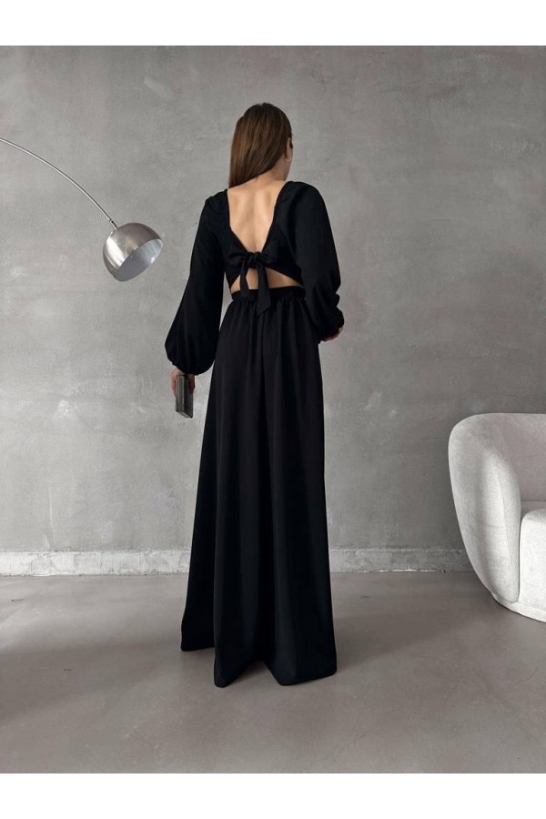 200669 أسود فستان المساء