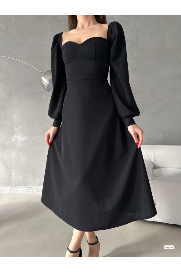 200680 черный Вечернее платье