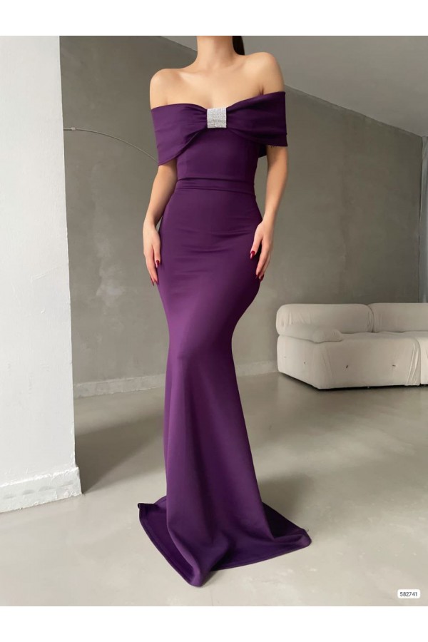 200689 purple Evening dress