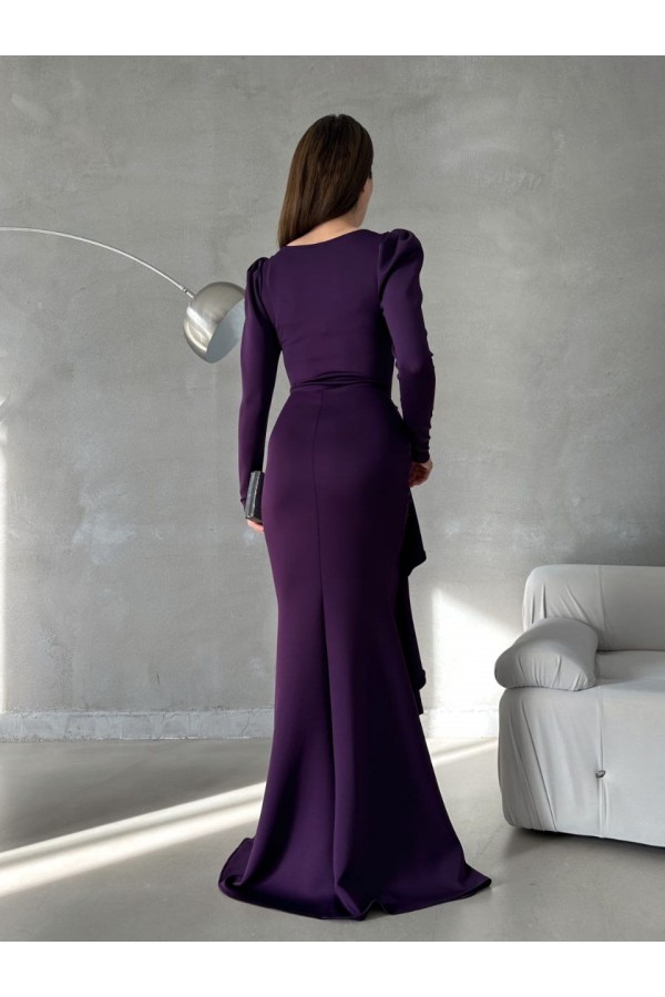 200731 purple Evening dress