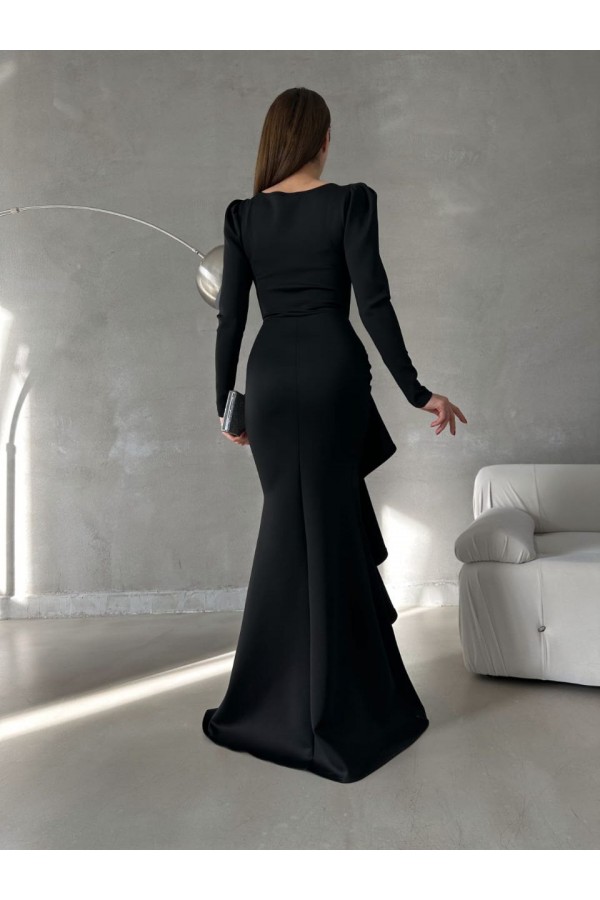 200732 أسود فستان المساء