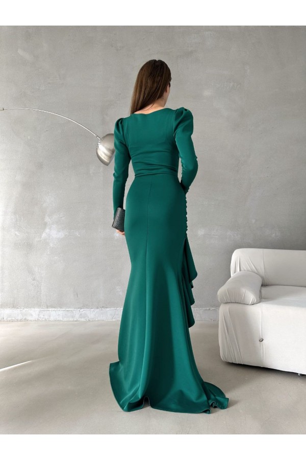 200734 Смарагдовий зелений Вечірня сукня