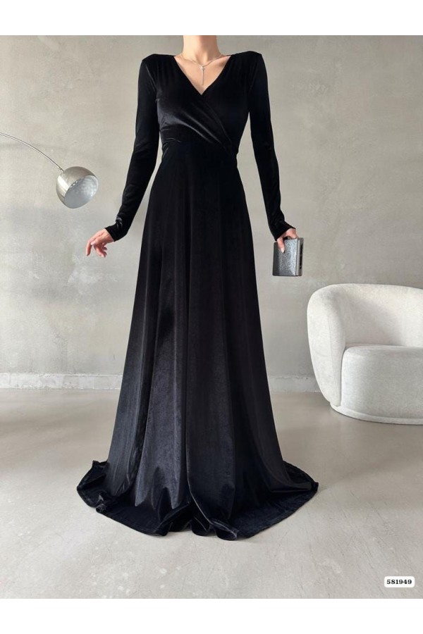 200744 чорний Вечірня сукня