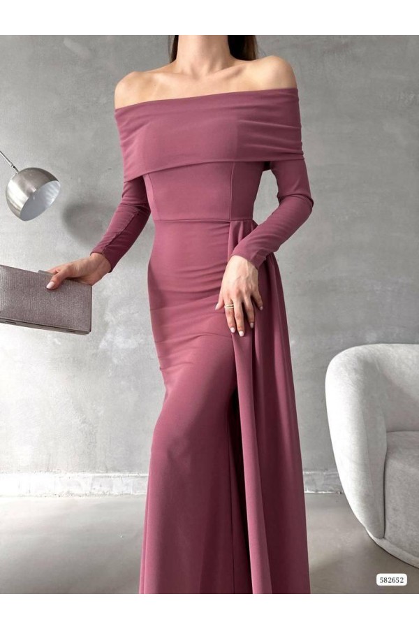 200748 dried rose Evening dress