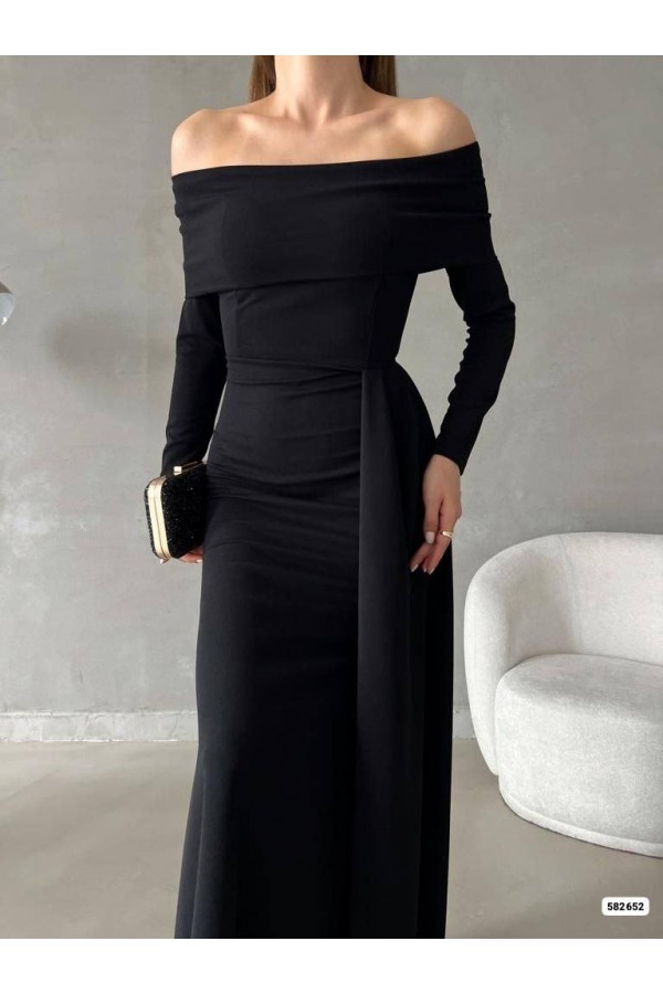200751 чорний Вечірня сукня