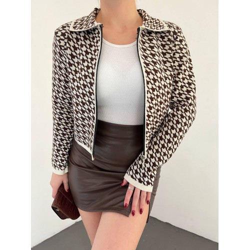 200977 coffee CARDIGAN
