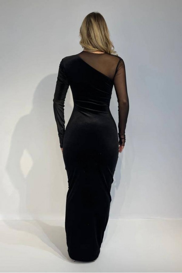 201370 черный Вечернее платье