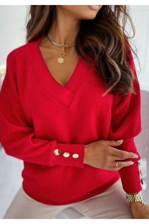 202046 red BLOUSE
