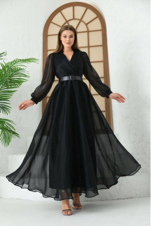 202303 черный Вечернее платье